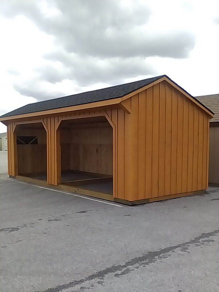 10x24 Run In in stock shed