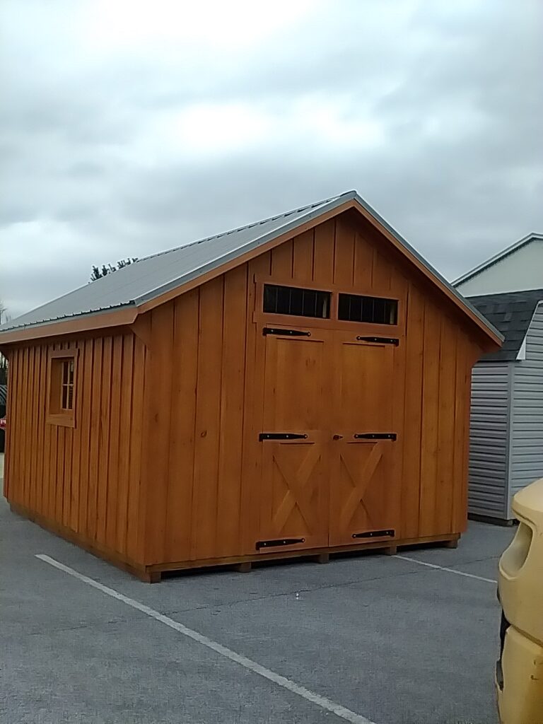 12x14 Cape B&B in stock shed