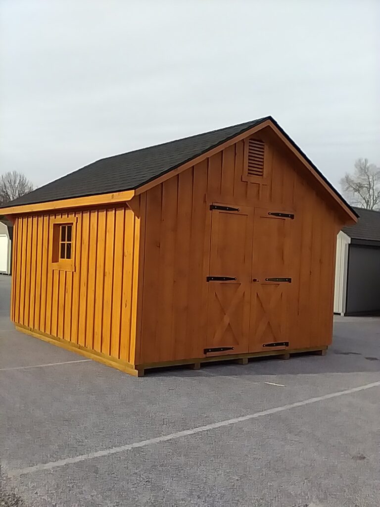 12x14 Cape B&B in stock shed