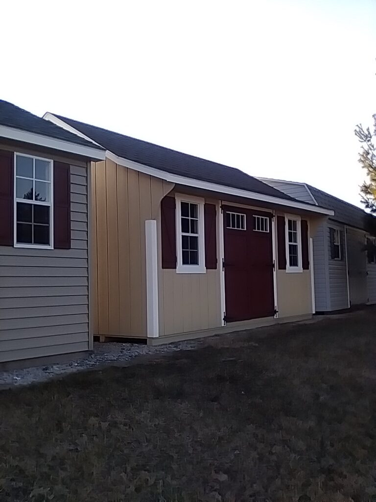 12x16 Cape Elite in stock shed