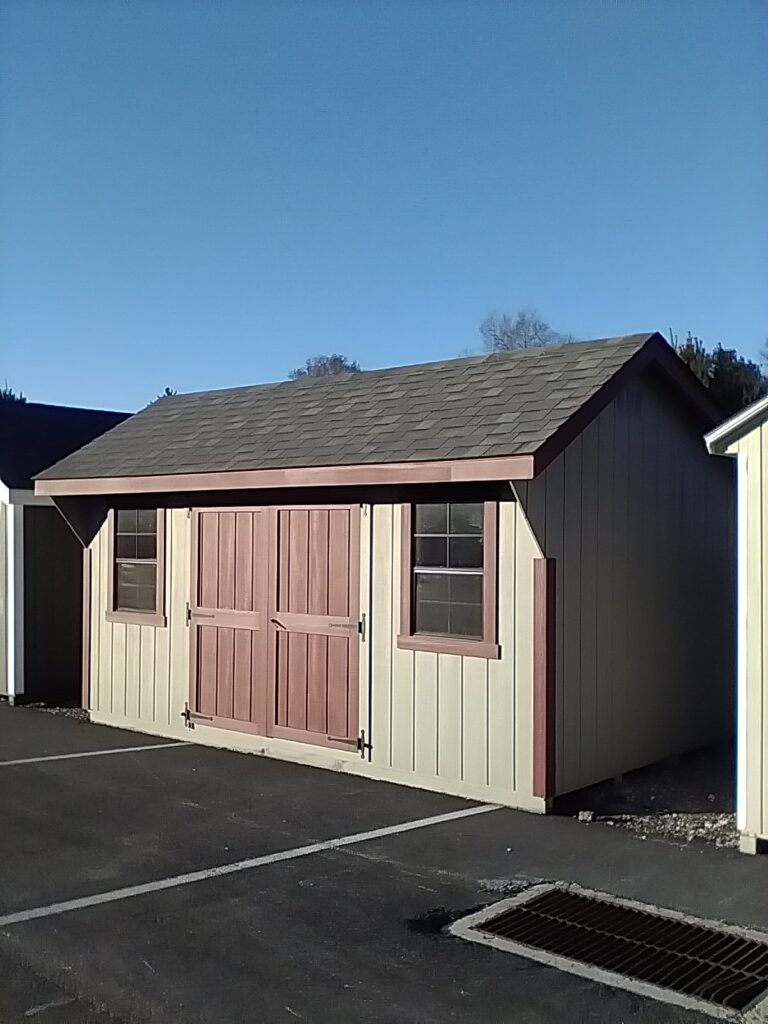 12x16 Quaker Elite in stock shed