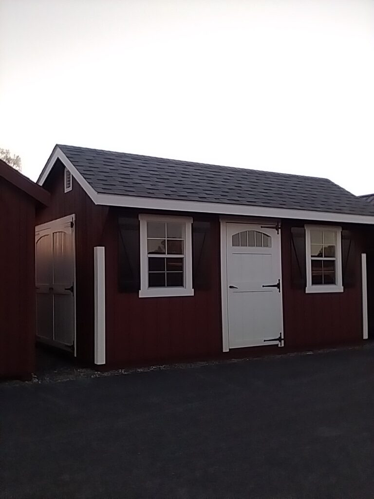 12x16 Quaker Elite in stock shed