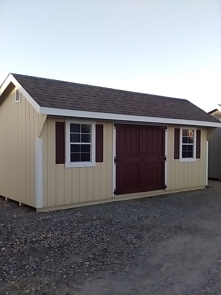 12x20 Quaker Elite in stock shed