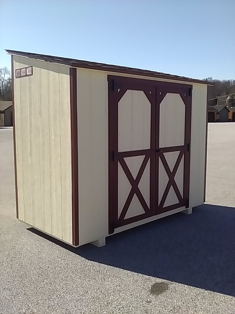 4x8 Lean-to in stock shed