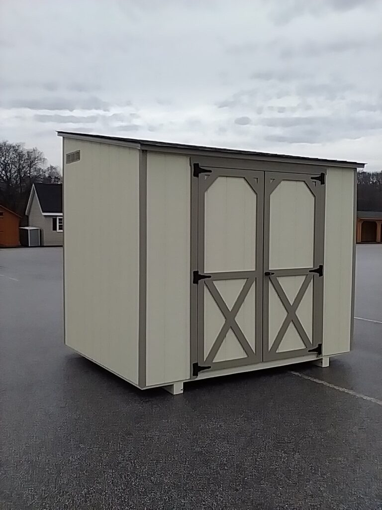 6x8 Lean-to in stock shed