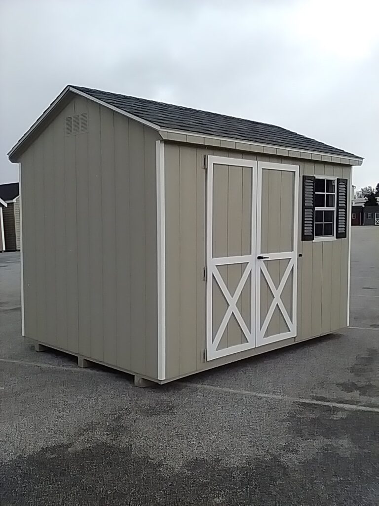 8x10 A-Frame in stock shed