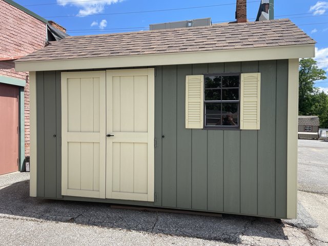 8x12-Wooden-NE-Cape-Cod in stock shed