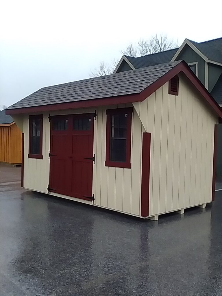 8x14 Quaker Elite in stock shed