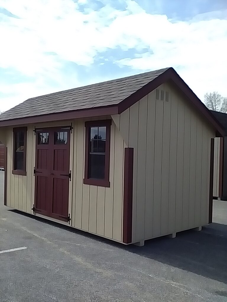 8x14 Quaker Elite in stock shed