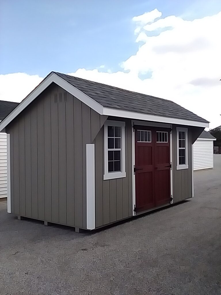 8x14 Quaker Elite in stock shed