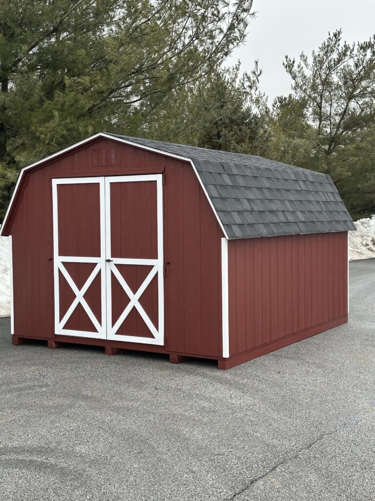 In stock 10x12 mini barn shed