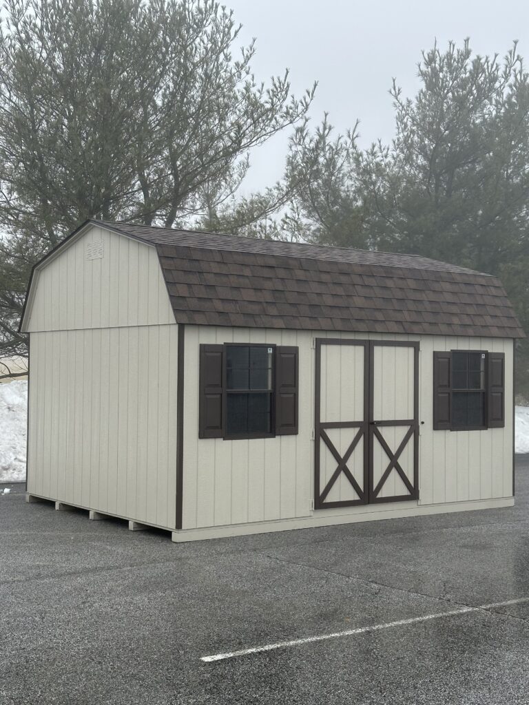 In stock 12x16 dutch shed