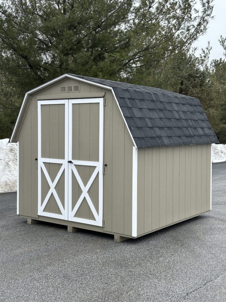 In stock 8x8 mini barn shed