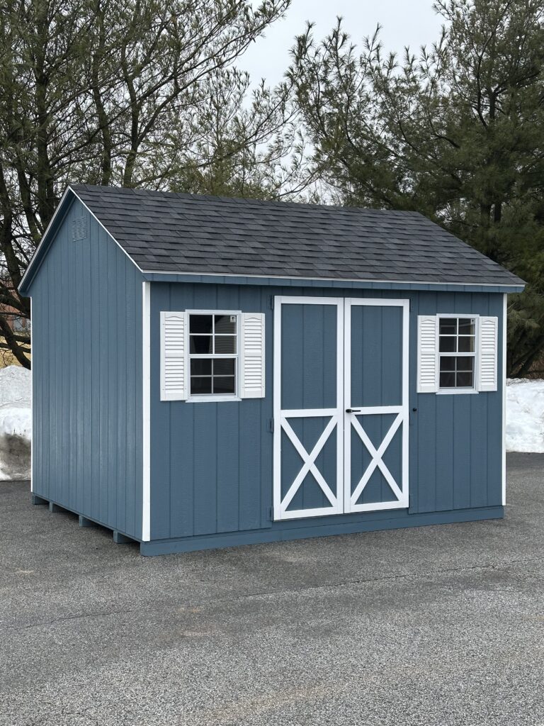 In stock 10x12 cape shed