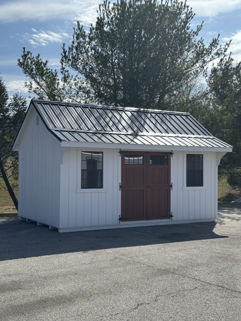 white 10x16 in stock cape elite shed