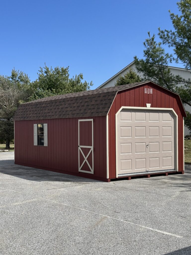 red 12x24 in stock dutch garage