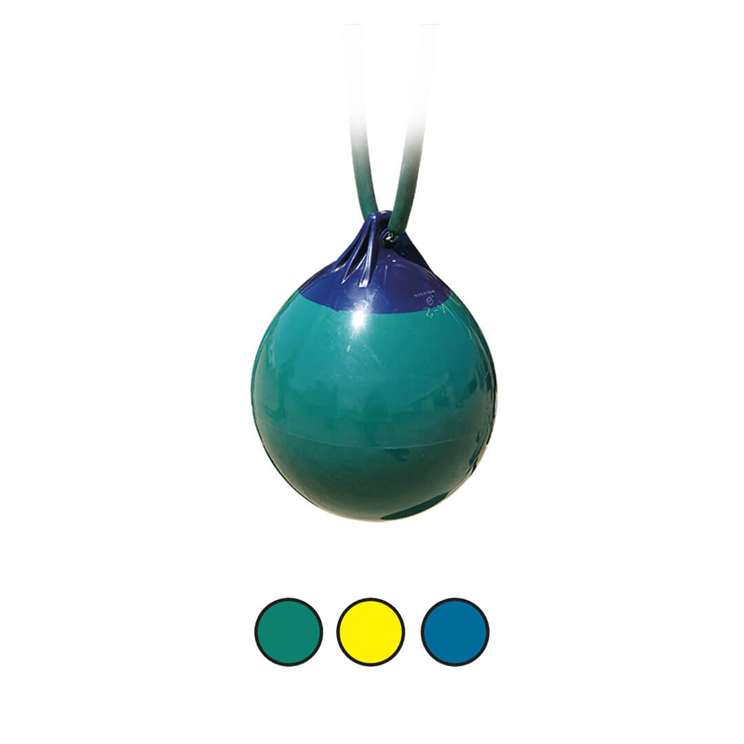 Green and blue buoy ball