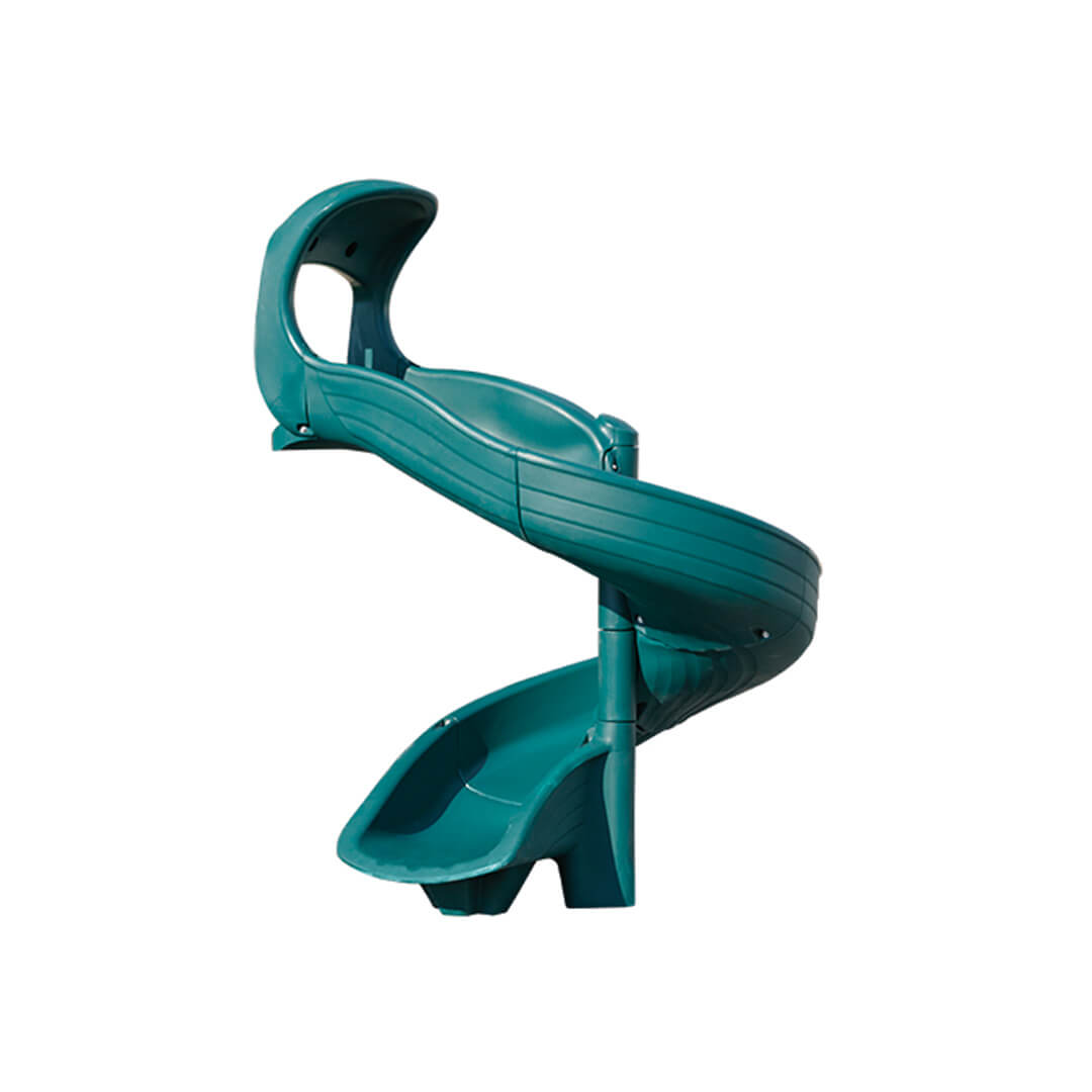 Green spiral slide