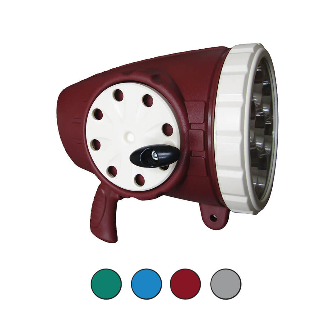 Red and white spotlight