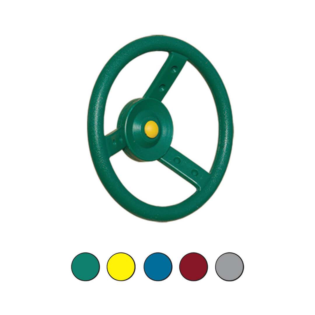 Green steering wheel