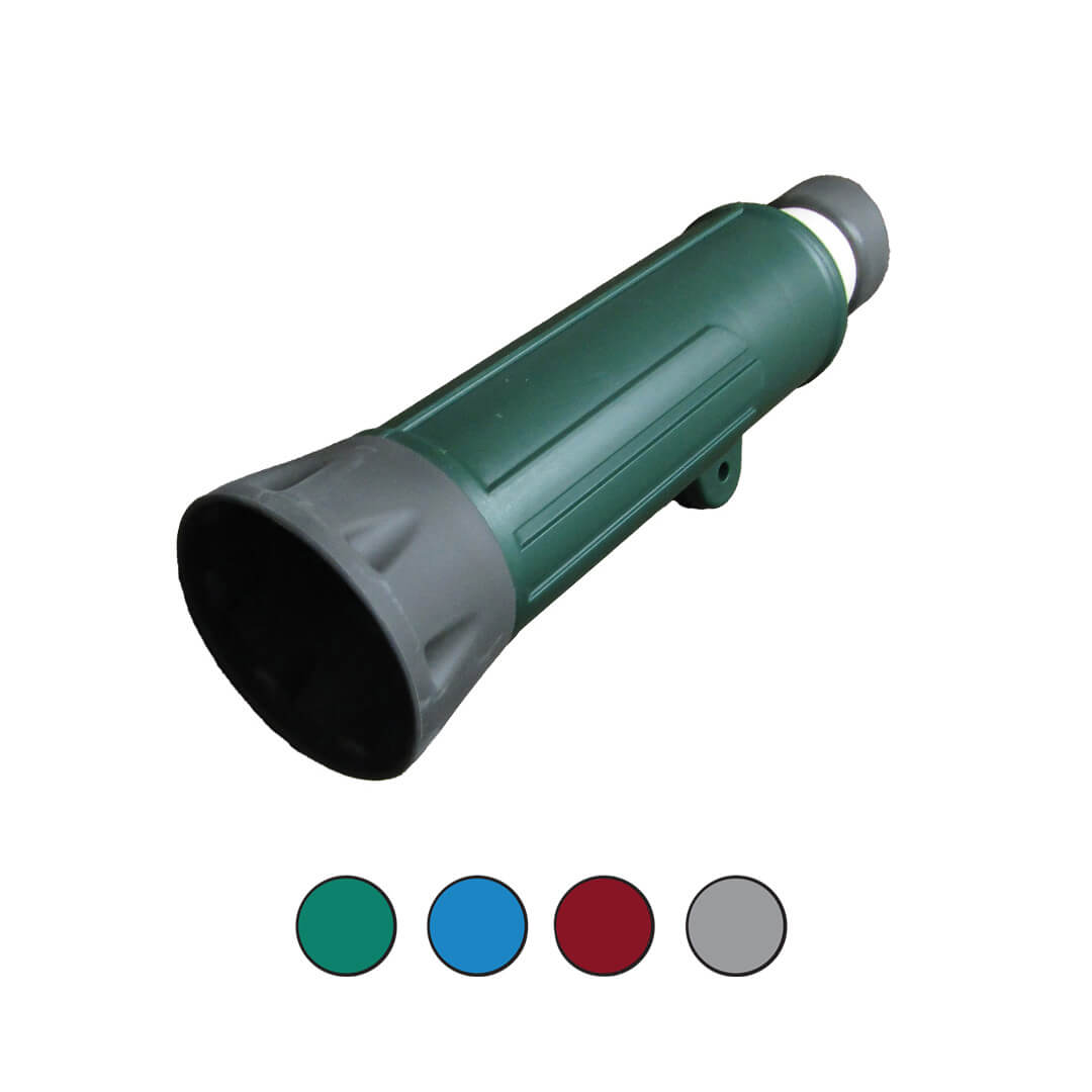 Green and gray telescope