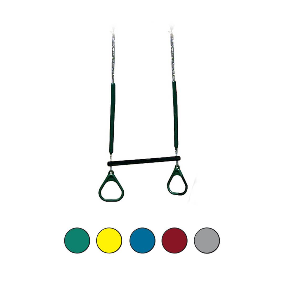 Green and black trapeze