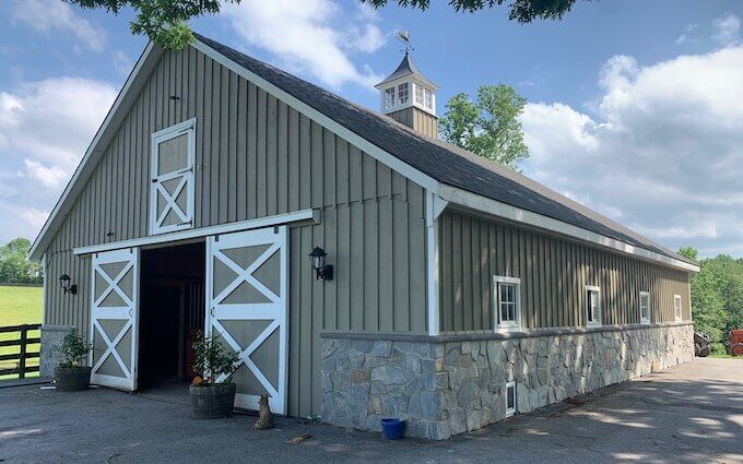 high country amish built horse barn