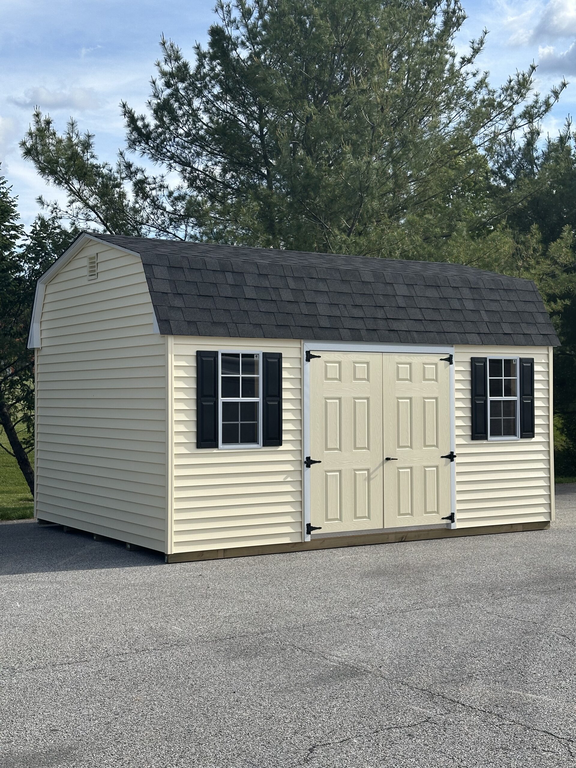 In-stock 12x16 dutch yellow shed