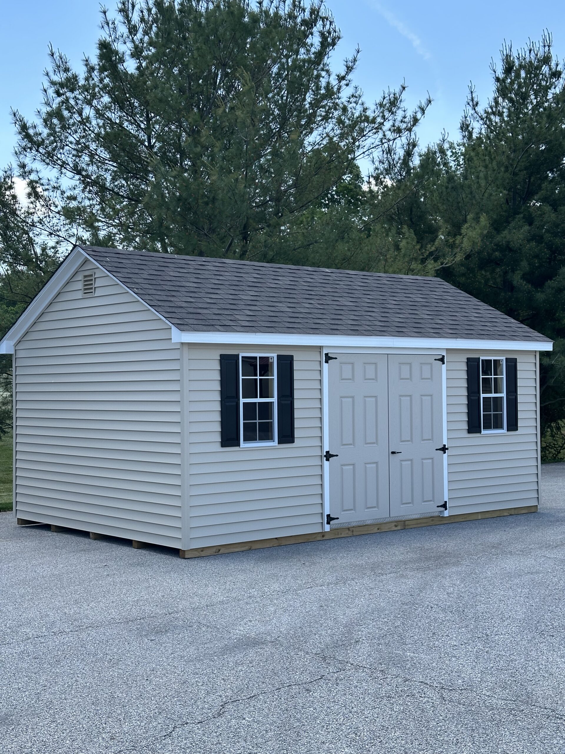 In-stock 12x18 cape shed