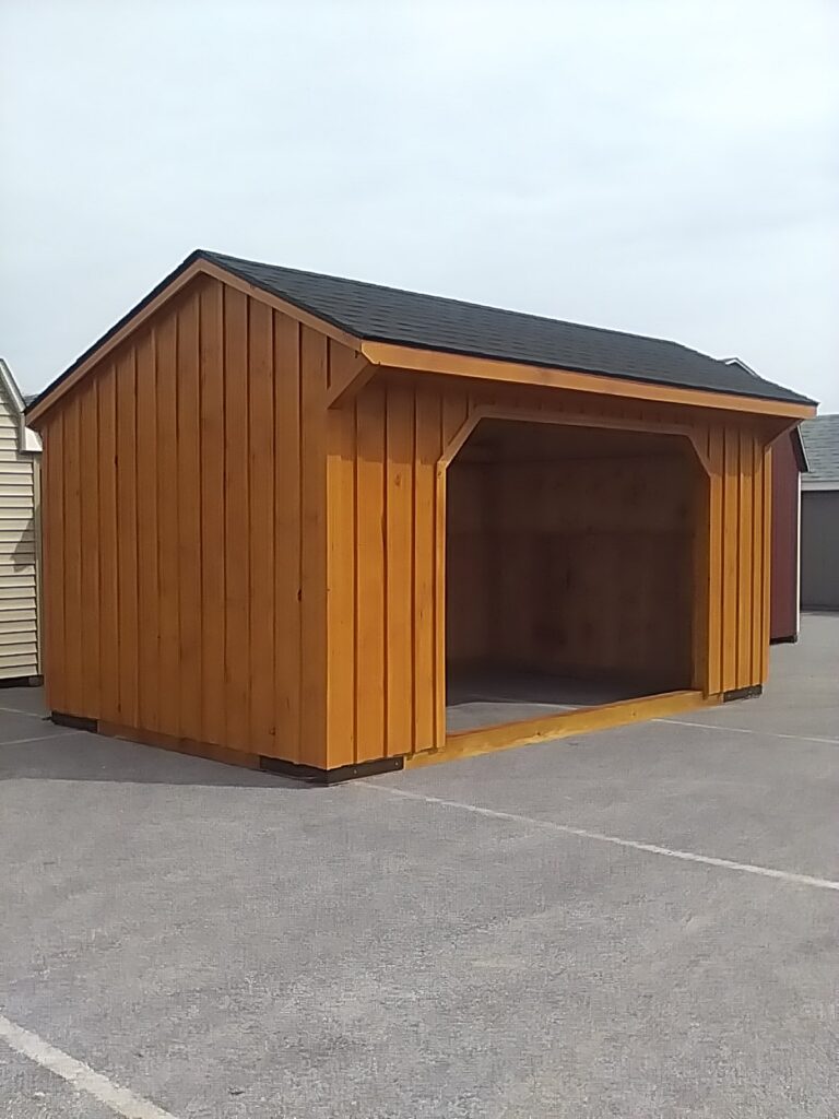 in-stock 10x16 run in shed