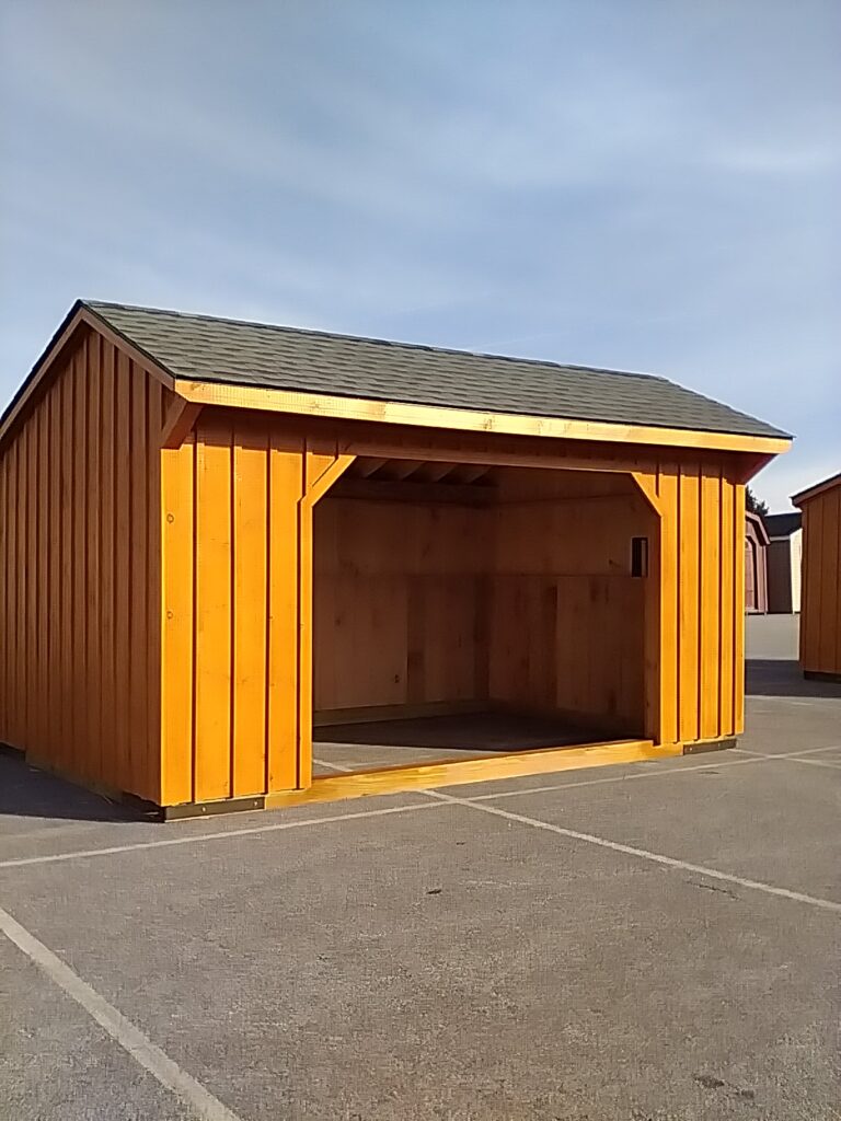 in-stock 10x16 run in shed
