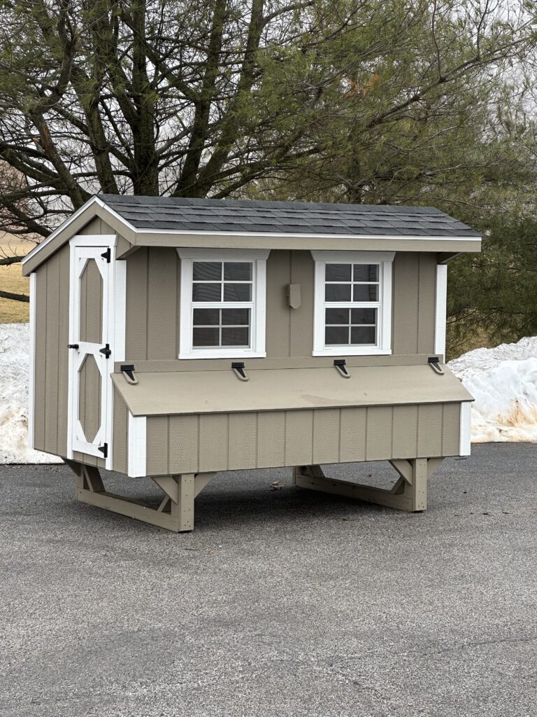 in-stock 4x8 quaker chicken coop